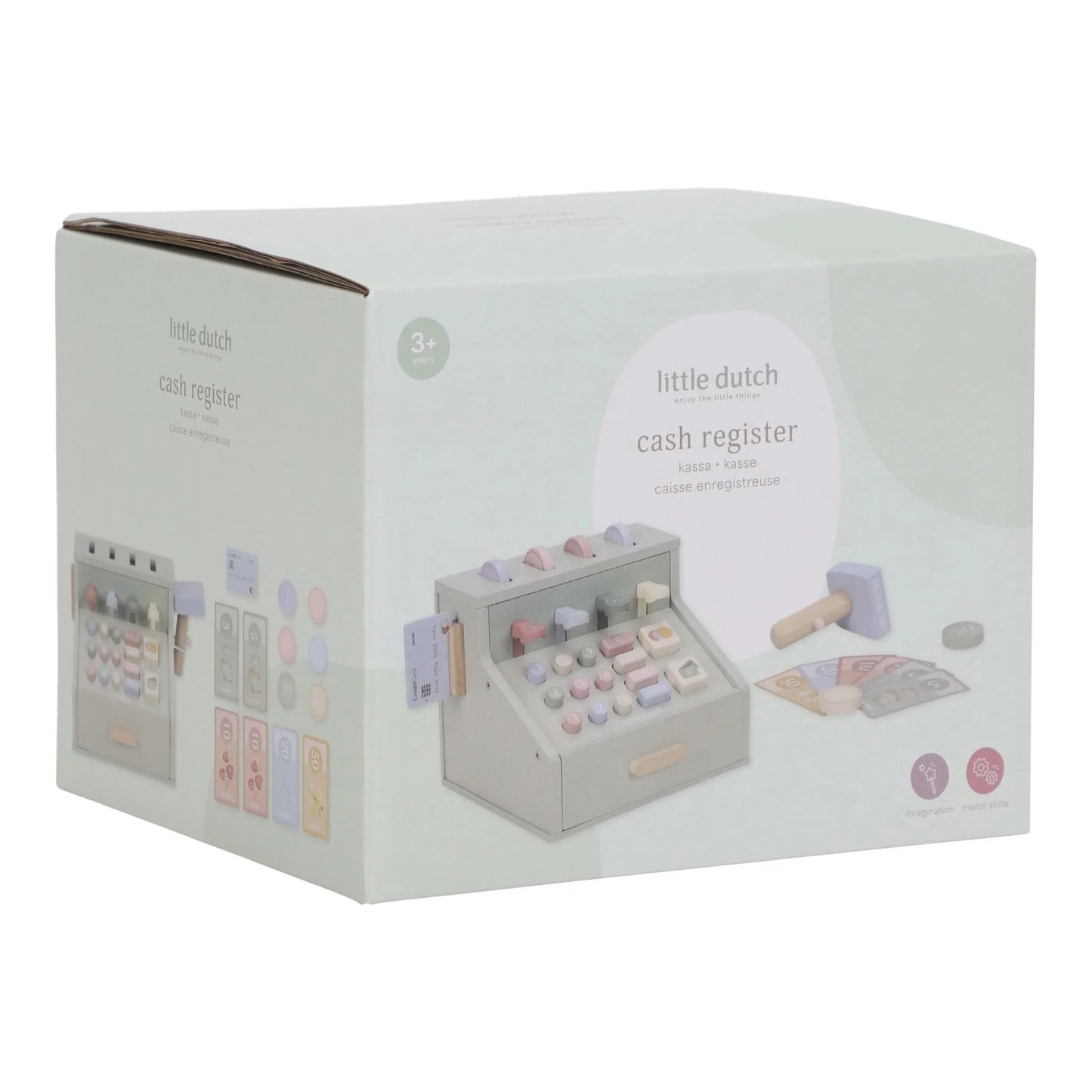 Дрвена каса со скенер и читач за картички