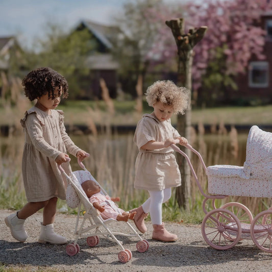 Метална количка за кукли