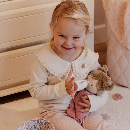 Бебе кукла во меко креветче • Роза