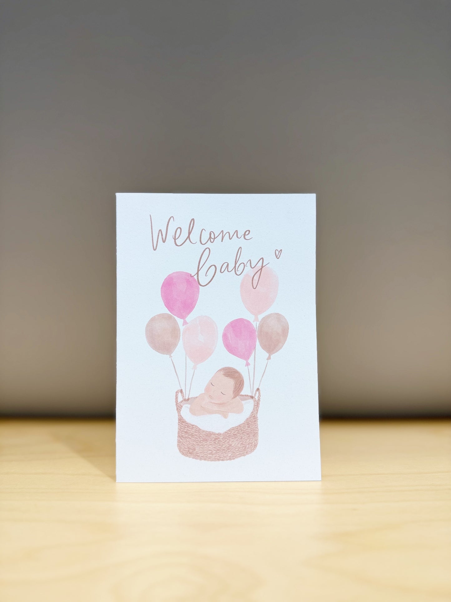Честитка за новороденче • Welcome baby • Розе