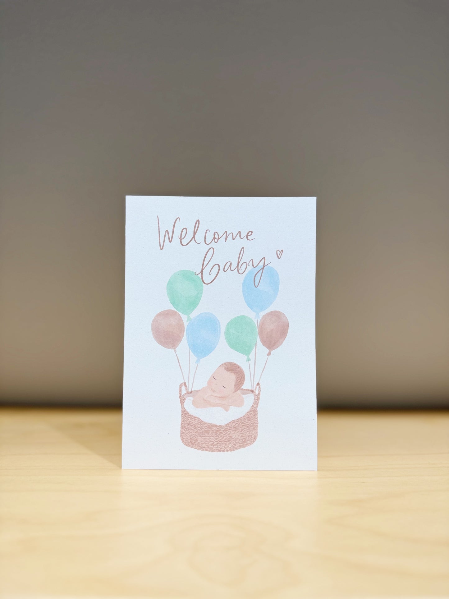 Честитка за новороденче • Welcome baby • Синa