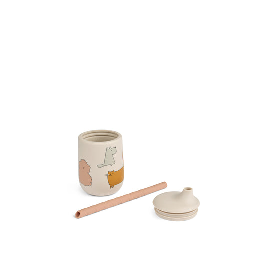 Силиконска чаша со цевка • Елис • Мачиња и кучиња