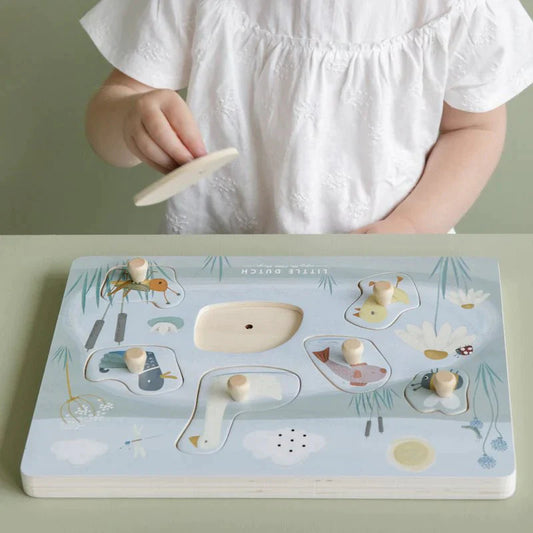 Дрвена звучна сложувалка • Животни