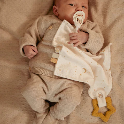 Глодалка со држач за цуцла • Newborn naturals