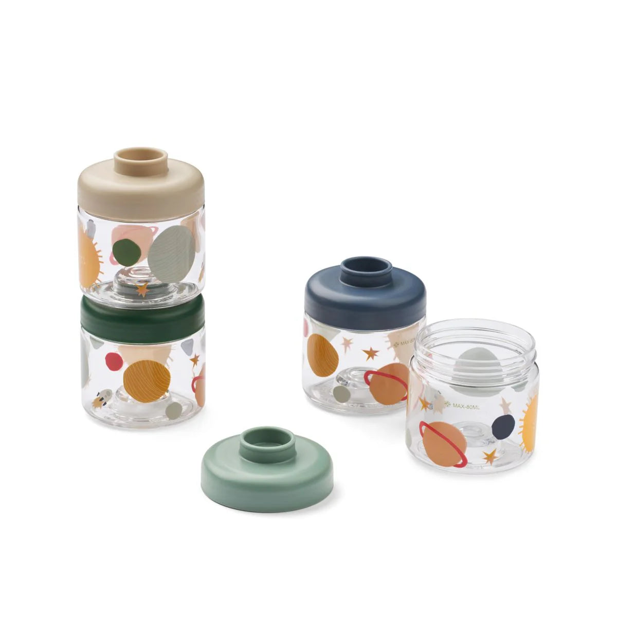 Сет од 4 бебешки кутии за храна • Доминик • Универзум