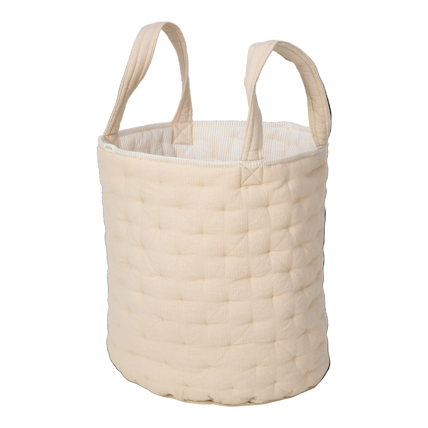 Голема мека корпа за складирање • Pure Soft Beige Stripe
