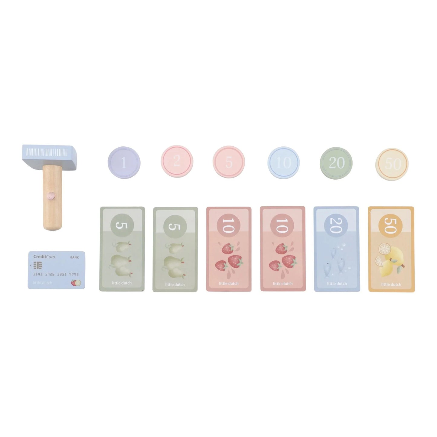 Дрвена каса со скенер и читач за картички