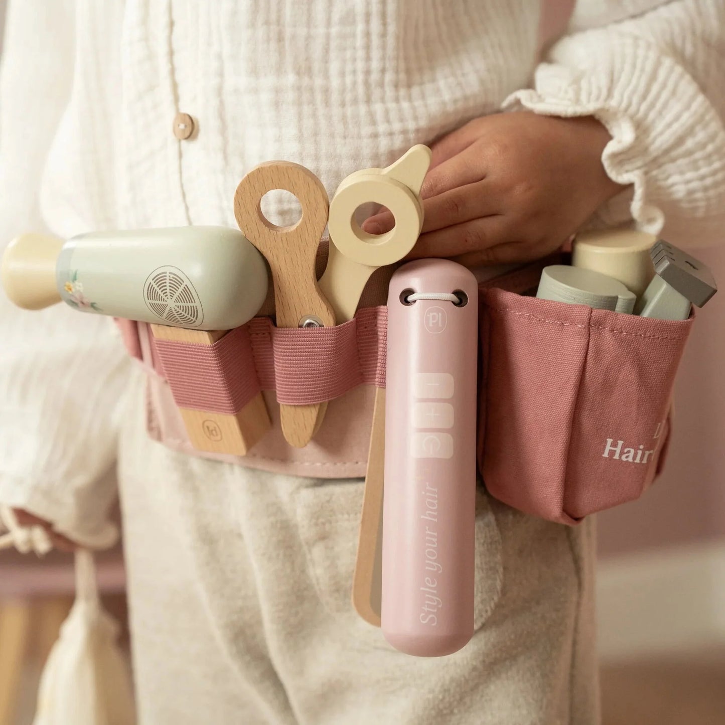 Дрвен фризерски сет