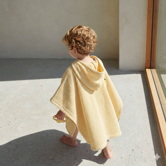 Пончо пешкир за капење • Пако • Лимон жолта