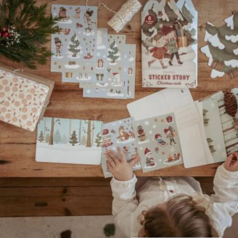 Празничен сет со налепници и разгледници