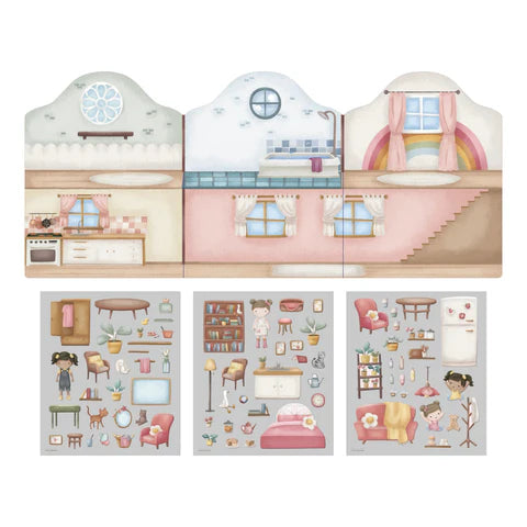 Сет реупотребливи налепници • Роза