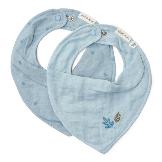 Сет од 2 бандана лигавчиња • Pure Denim Blue