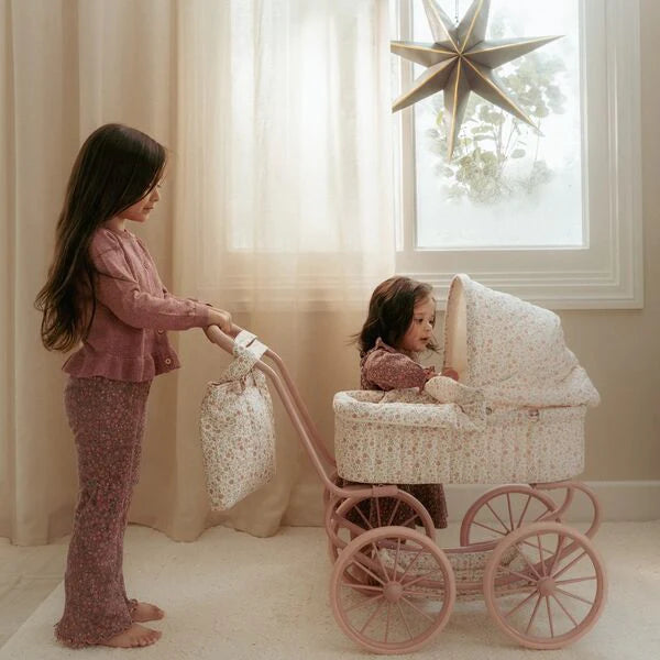 Голема метална количка за кукли