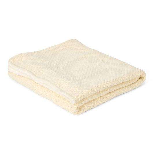 Плетено ќебе • Pure Soft White • 110 х 140 см