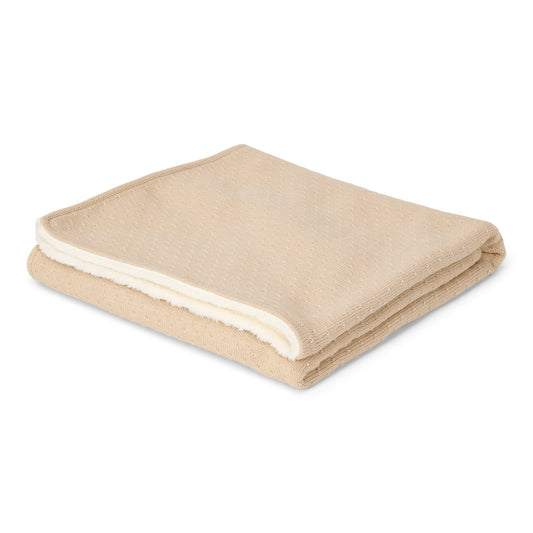 Плетено ќебе • Pure Soft Beige • 110 х 140 см