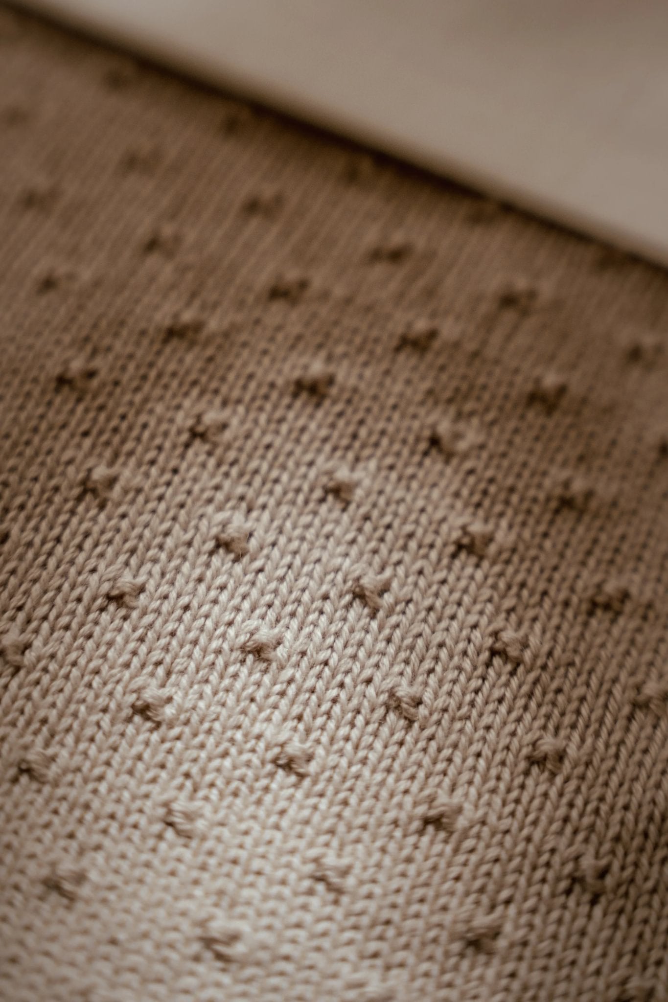 Плетено ќебе • Pure Soft Beige • 110 х 140 см