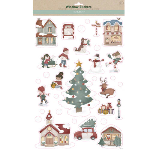 Големи налепници за прозорци • Божиќна сцена